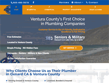 Tablet Screenshot of oceanviewplumbingandrooter.com